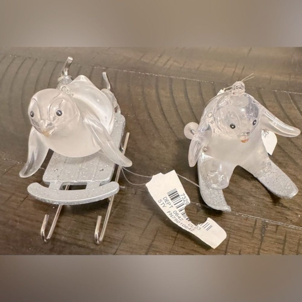 2” Penguin Christmas Tree Ornaments – Holiday Decor Set